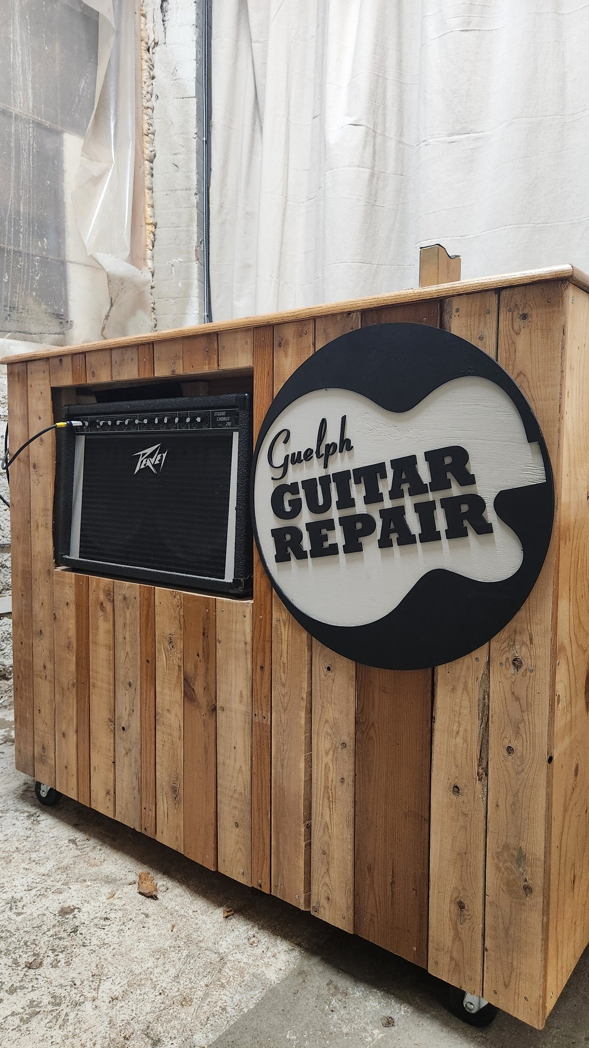 Guelph Guitar Repair, Guelph ON, assessment bench
